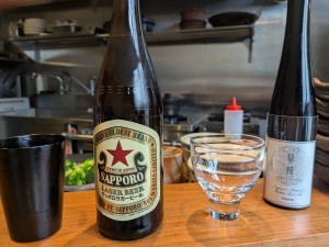 ビール、お茶